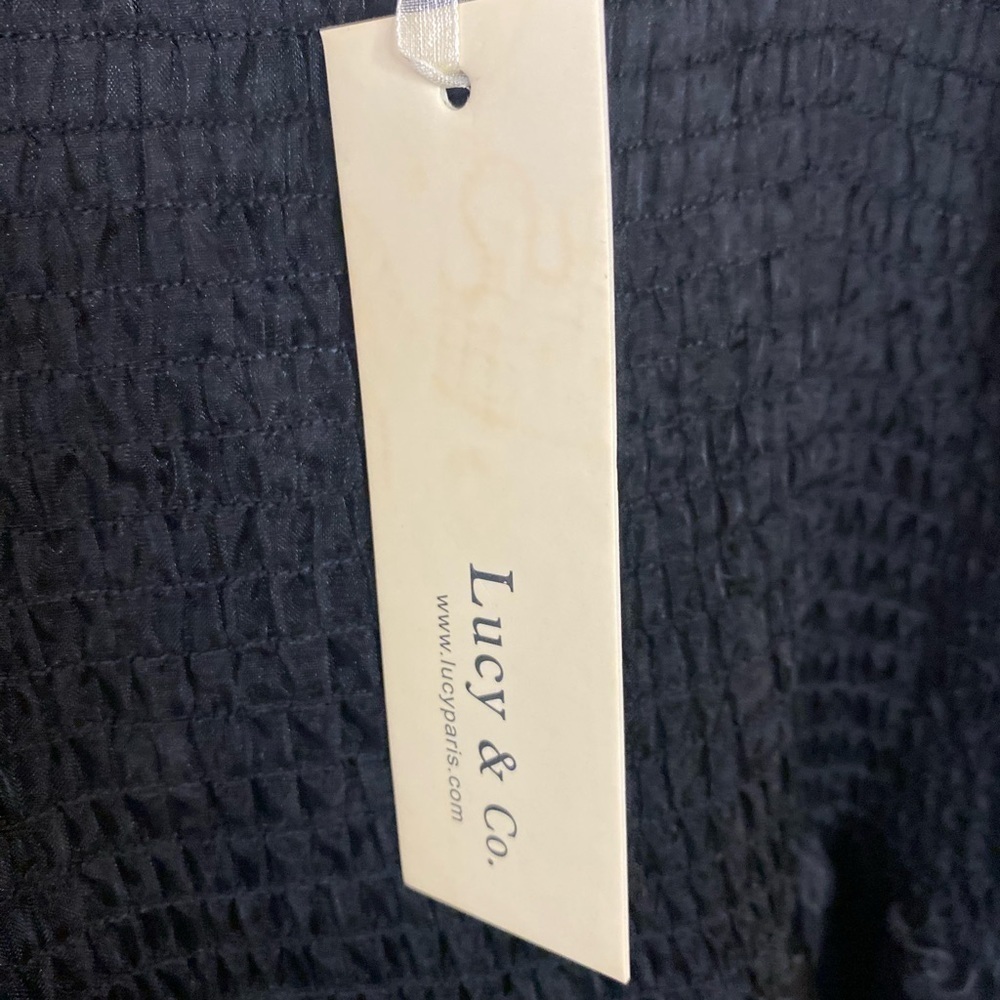 NWT Lucy Paris Black Lace Appliqué Cocktail Dress - Picture 14 of 16